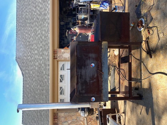 Modified smoker build with raised stack